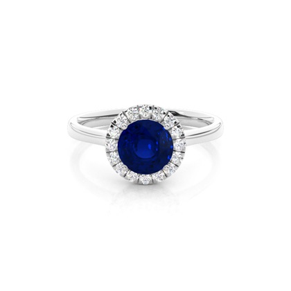 Silver Diamond Engagement Rings