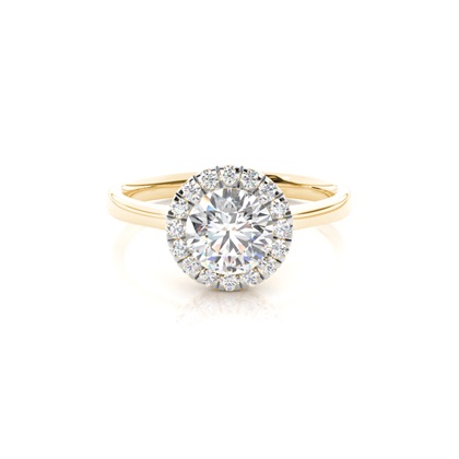 Mixed Metal Diamond Engagement rings