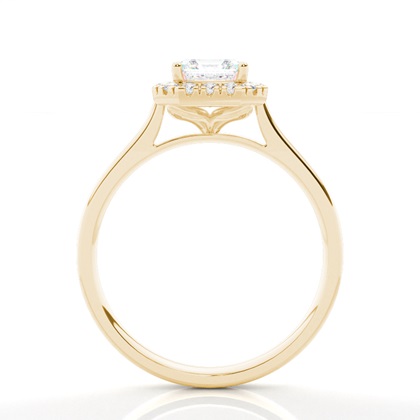 2.00 Carat Gelbgold Halo Verlobungsringe