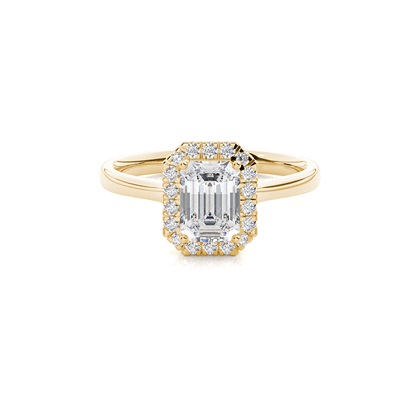 Emerald Cut Diamond Engagement Rings