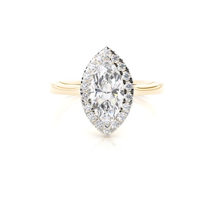 Mixed Metal Diamond Engagement rings
