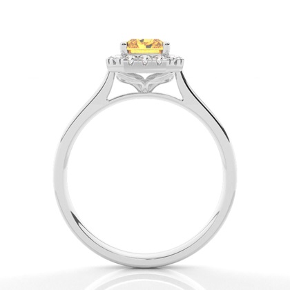 Gelber Diamant Halo Verlobungsring