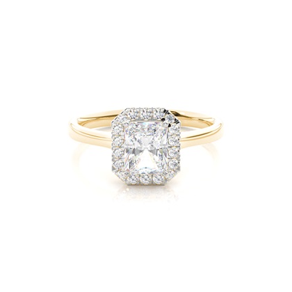 Mixed Metal Diamond Engagement rings