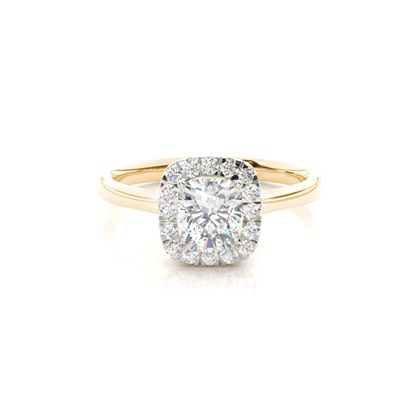 Mixed Metal Diamond Engagement rings