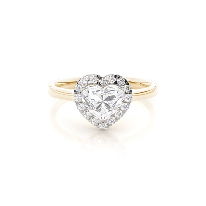 Mixed Metal Diamond Engagement rings