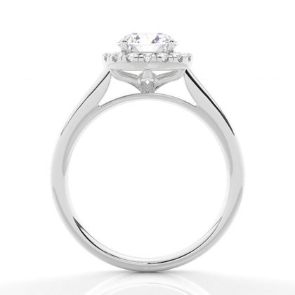 Round Diamond Halo Diamond Engagement Rings