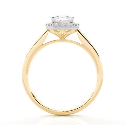 3.00 Carat Mischmetalle Halo Verlobungsringe