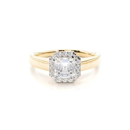 Mixed Metal Diamond Engagement rings