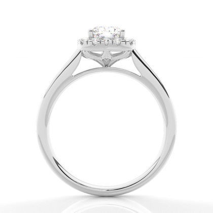 Cushion Cut Halo Diamond Engagement Rings