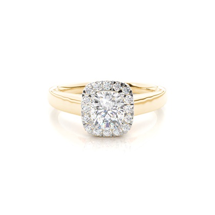 Mixed Metal Diamond Engagement rings