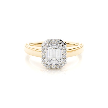 Emerald Cut Diamond Engagement Rings