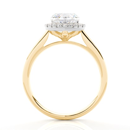 Herz Mischmetalle Diamantverlobungsringe Verlobungsringe