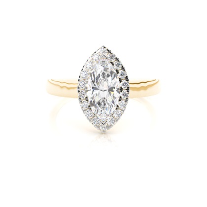 Mixed Metal Diamond Engagement rings