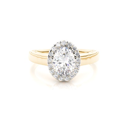 Mixed Metal Diamond Engagement rings