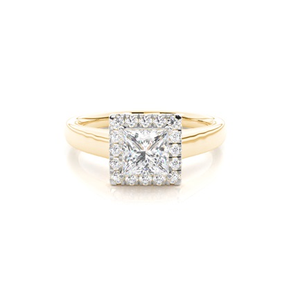 Mixed Metal Diamond Engagement rings