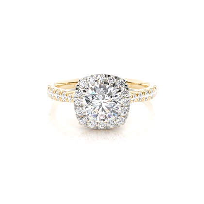 Mixed Metal Diamond Engagement rings