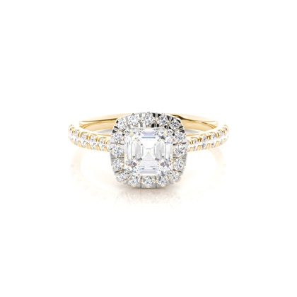 Mixed Metal Diamond Engagement rings