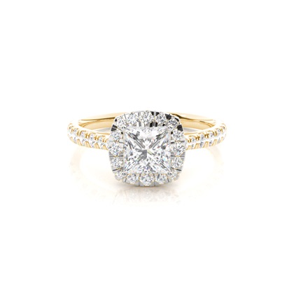 Mixed Metal Diamond Engagement rings