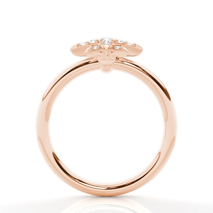 Rose Gold Diamond Cluster Rings