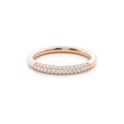 Women's Rose Gold Diamond Wedding Rings