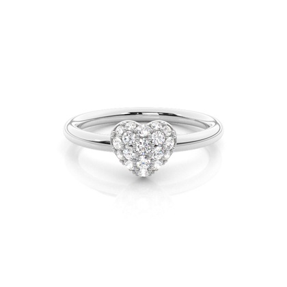 White Gold Cluster Rings Diamond Rings