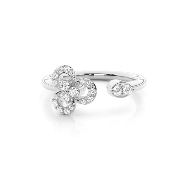 Prong Setting Round Diamond Everyday Ring