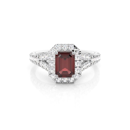 Emerald Cut Gemstone Rings & Jewellery