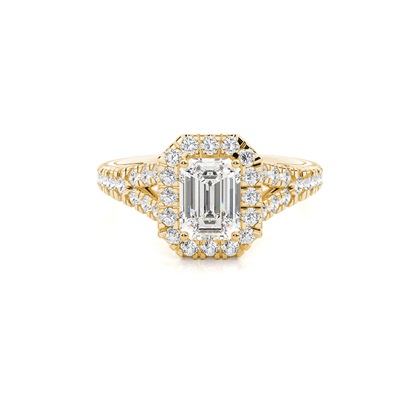 Emerald Cut Diamond Engagement Rings