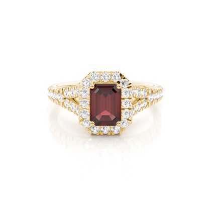 Emerald Cut Gemstone Rings & Jewellery