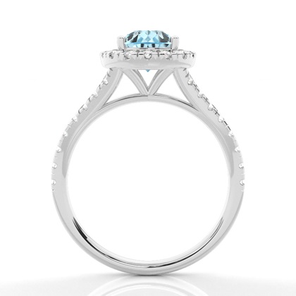 Pear Platinum Diamond Rings Gemstones