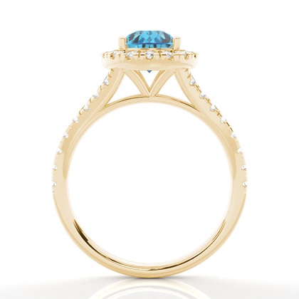 Pear Yellow Gold Diamond Rings Gemstones