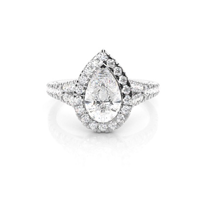 Pear Shaped Diamond Engagement Rings