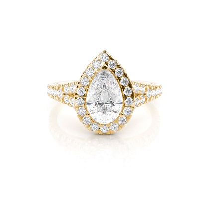 Pear Shaped Diamond Engagement Rings