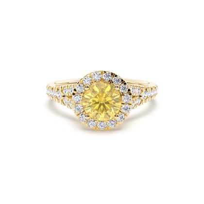 Yellow Gold Yellow Diamond Engagement Rings