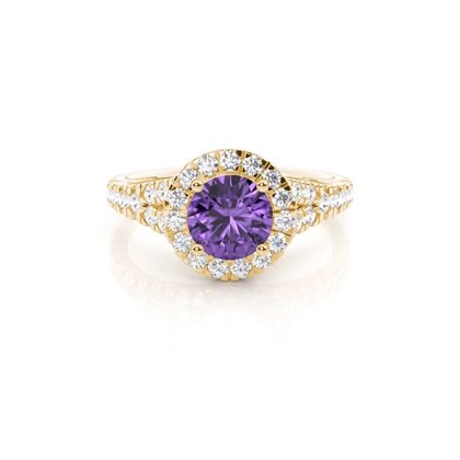 Yellow Gold Gemstone Rings & Diamond Earrings