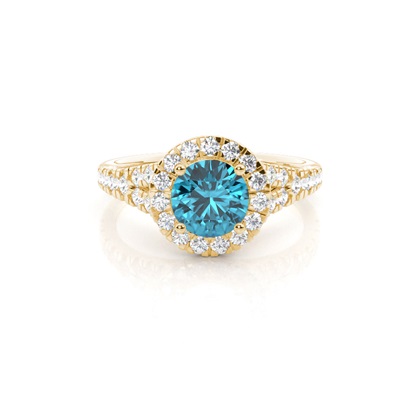 Yellow Gold Gemstone Rings & Diamond Earrings