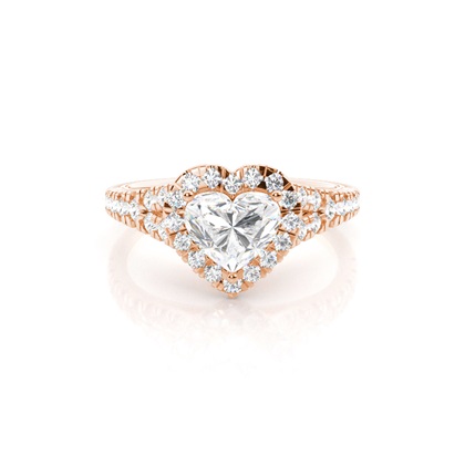 Heart Diamond Engagement Rings
