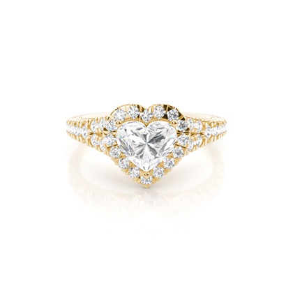Heart Diamond Engagement Rings