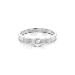 Prong Setting Solitaire Diamond Engagement Ring