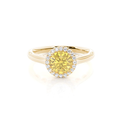 Yellow Gold Yellow Diamond Engagement Rings