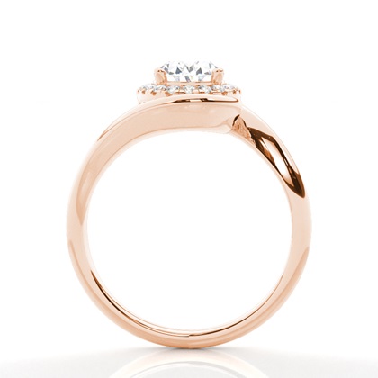 4.00 Carat Rose Gold Halo Engagement Rings