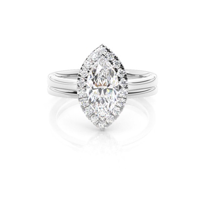 Marquise Bridal Diamond Engagement and Wedding Ring Sets
