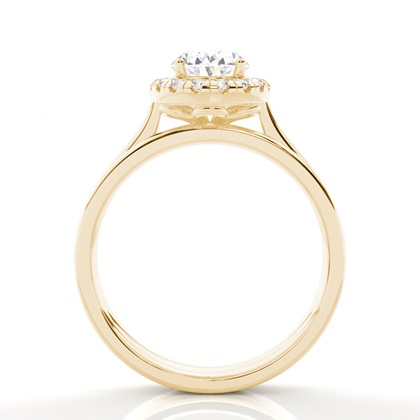 1.00 Carat Yellow Gold Bridal Set Engagement Rings