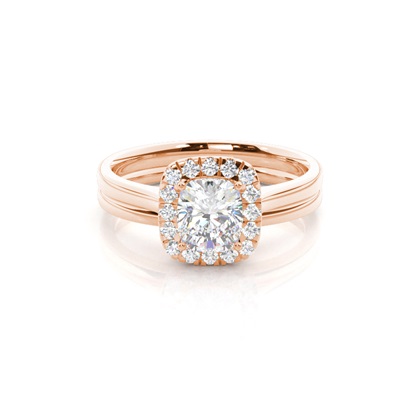 Cushion Bridal Diamond Engagement and Wedding Ring Sets