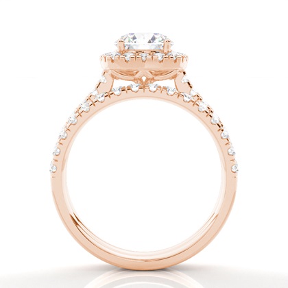 Rotgold Ringsets Verlobungsringe