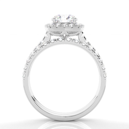 Weißgold Diamantverlobungsringe Verlobungsringe