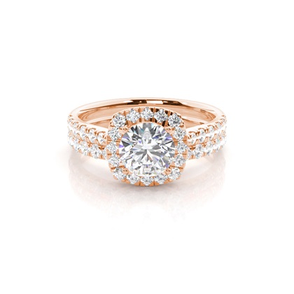 Rose Gold Diamond Engagement Rings