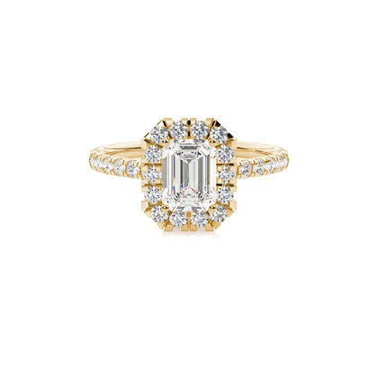 Emerald Cut Diamond Engagement Rings