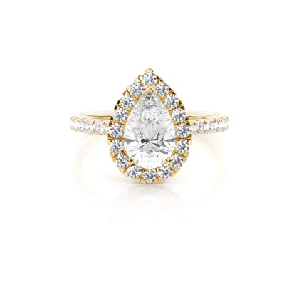 Pear Shaped Diamond Engagement Rings