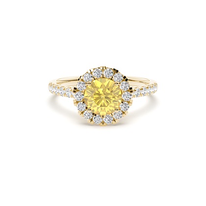 Yellow Gold Yellow Diamond Engagement Rings